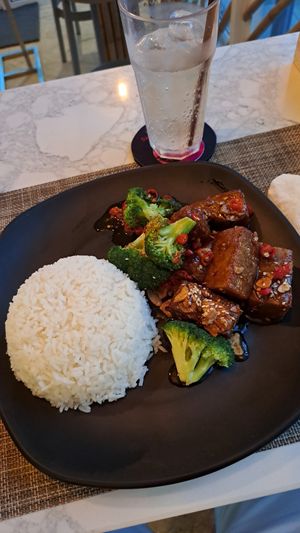 Sticky ribs.  Hella spicy,  but I asked for it haha. at Wok Star Express in Phuket