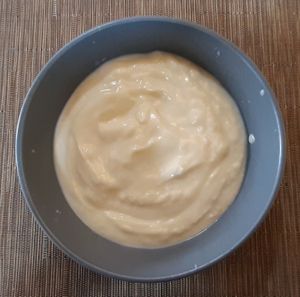 Vegan yoghurt at Loving Hut - Tsagaan Khaalga in Ulaanbaatar