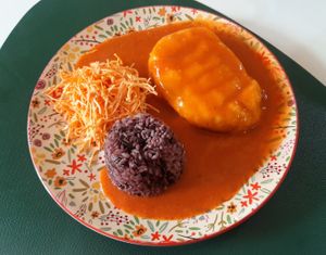 Shepherd's pie at Loving Hut - Tsagaan Khaalga in Ulaanbaatar