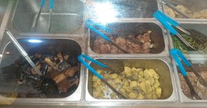 Vegan buffet lunch at Loving Hut - Tsagaan Khaalga in Ulaanbaatar