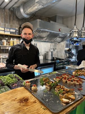 Chef Eugene all eat from St.Petersburg   at We Cafe - Maybe closed in Cape Town