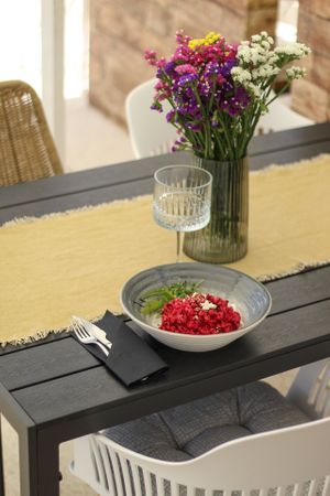 beetroot risotto at California in Rogoznica