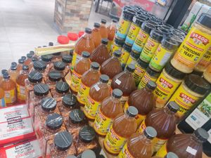 Bragg's stand at Saruul Market in Ulaanbaatar