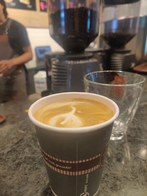 Soy latte at Coffee Fellows - Seoul St in Ulaanbaatar