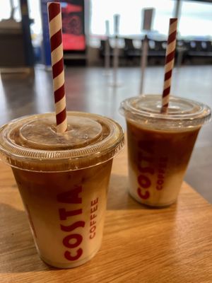 Iced lattes   at ABZ - Costa Coffee in Aberdeen