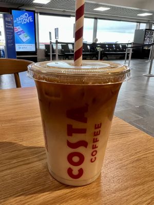 Latte with oat milk   at ABZ - Costa Coffee in Aberdeen