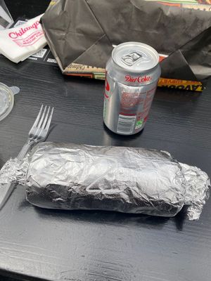 Nice big burrito at Chilango in Croydon