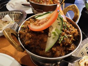 Baingan bharta at Indian Taj Tandoori Restaurant & Bar in Mallorca