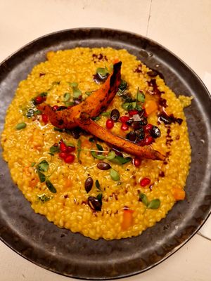 Risotto vegano alla zucca 🎃 at Matilda in Brunico