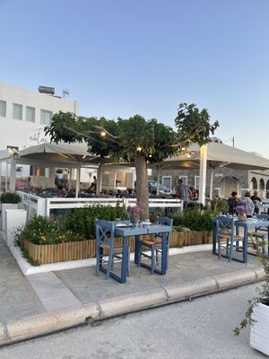 Terrace  at Notos in Paros