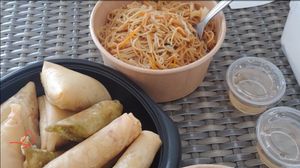 Pakoras, gyoza, spring rolls, noodles at SOKDI - Plats Asiatiques Végétariens in Narbonne