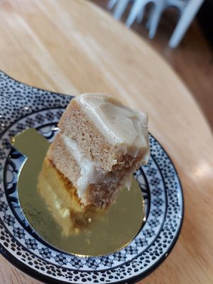 Super delicious lemon cake! at Ladle & Leaf Cafe in Burnie