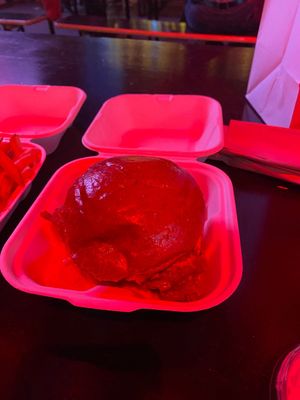 Vegan fried chickn burger at Coqfighter in Croydon