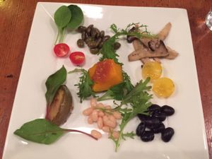 Side Dish with vegetables for the Udon at Mominoki House in Tokyo