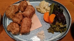 大豆ミートからあげ at Mominoki House in Tokyo