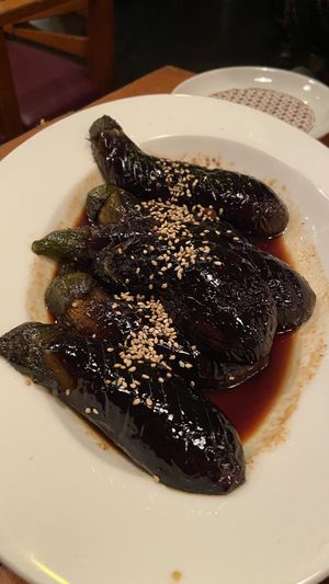 Eggplant with ginger   at Mominoki House in Tokyo