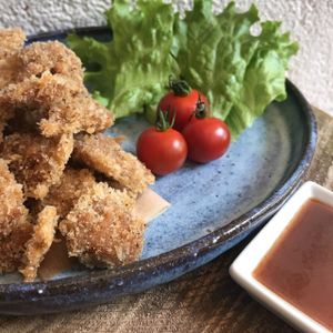 vegetable cutlet at Mominoki House in Tokyo