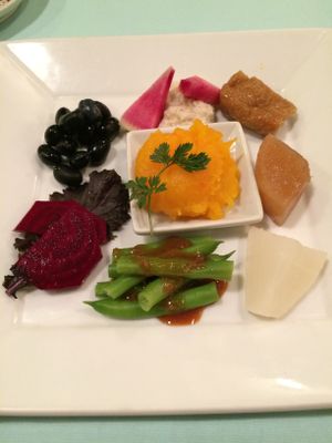 Nothing special from this salad which is “chef’s recomendation” 
Not recomendation i think   at Mominoki House in Tokyo