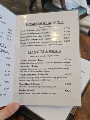 Menu at Gems in Mellieha