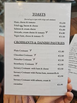 Menu at Gems in Mellieha