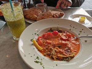Tofu vegetable lasagne at Gems in Mellieha