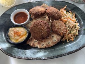 Falafel plate   at Mana Mana in Paros