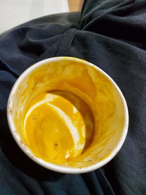 Este es el de calabaza. Le saqué la foto muy tarde ya casi acabado at Jendy's Heladería Artesanal in Caguas