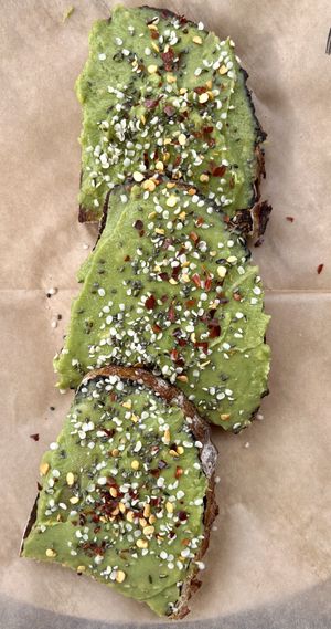 Avocado toast  at Kaffe Landskap in Denver