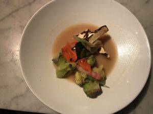 Oil free vegetable curry at Vedge in Philadelphia