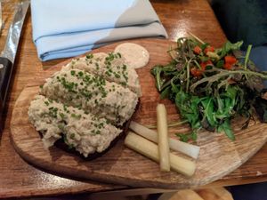 Tuna salad on toast at Vedge in Philadelphia