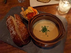 Rutabaga with pretzel at Vedge in Philadelphia