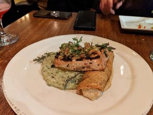 Tofu, crepe, and a tasty puree at Vedge in Philadelphia