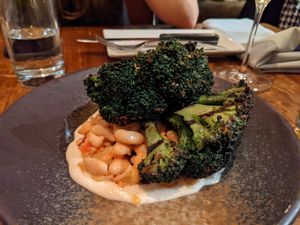 Broccoli and beans at Vedge in Philadelphia
