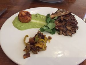 Roasted Maitake mushrooms at Vedge in Philadelphia