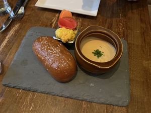 Rheudabega fondue  at Vedge in Philadelphia