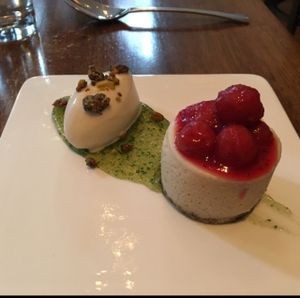 sour cherry cheesecake at Vedge in Philadelphia