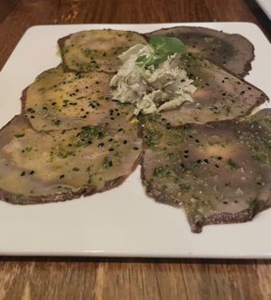 Portobella Carpaccio  at Vedge in Philadelphia