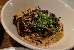 Spicy Dan Dan Noodles  at Vedge in Philadelphia