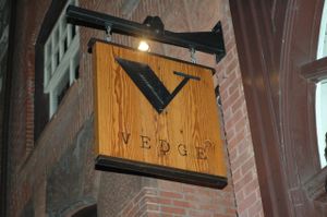 Sign for Vedge. at Vedge in Philadelphia