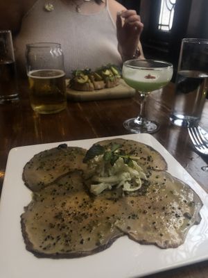 Portobello carpaccio   at Vedge in Philadelphia
