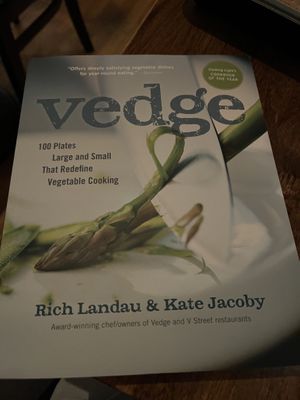 Vedge cookbook, had to get it!  at Vedge in Philadelphia