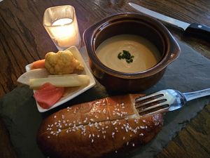 Rutabaga fondu at Vedge in Philadelphia