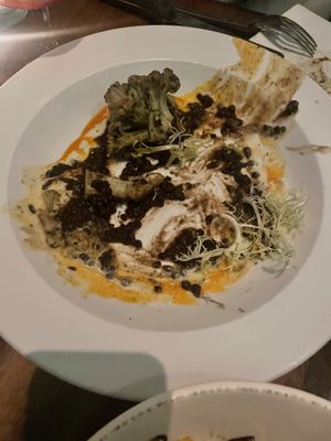 Lentils and a variety of cauliflower - yummy!   at Vedge in Philadelphia