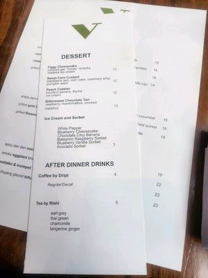  at Vedge in Philadelphia