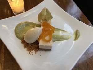 Kumquat Cheesecake  at Vedge in Philadelphia