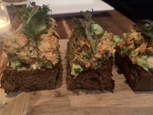 Carrot sandwiches   at Vedge in Philadelphia