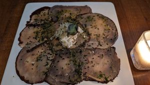 Smoked Portobella Carpaccio at Vedge in Philadelphia