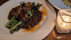 Campfire Asparagus at Vedge in Philadelphia