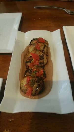 Grilled Gold Potatoes  at Vedge in Philadelphia