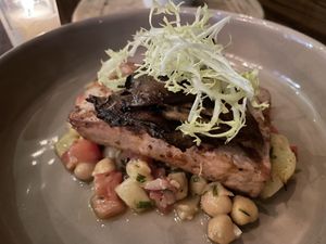 Grilled tofu grenobloise  at Vedge in Philadelphia